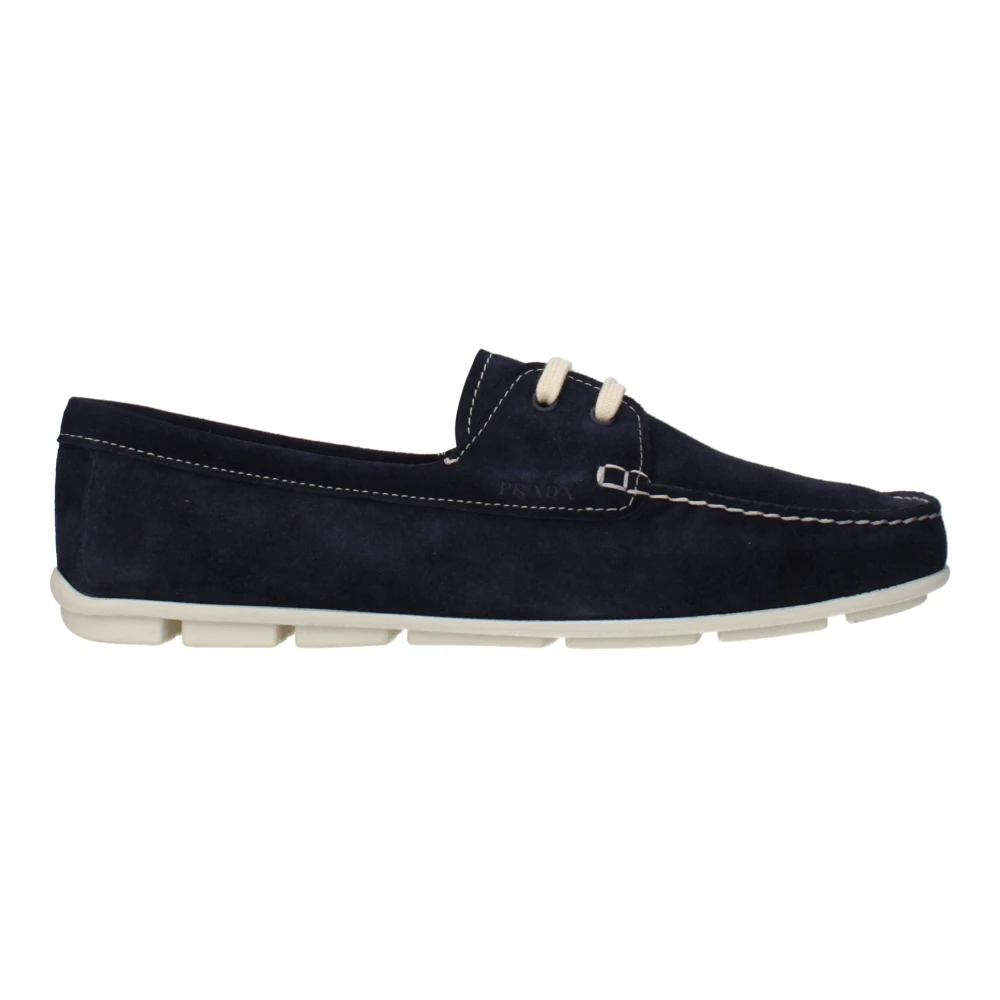 Prada , Loafers, Female, Blue, 8 Uk, Slip-On Loafers