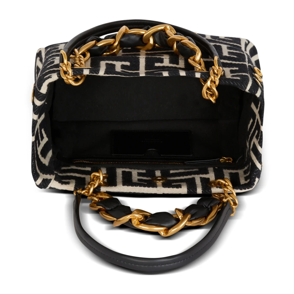 Balmain Kleine 1945 Soft Tote Bag Black Dames