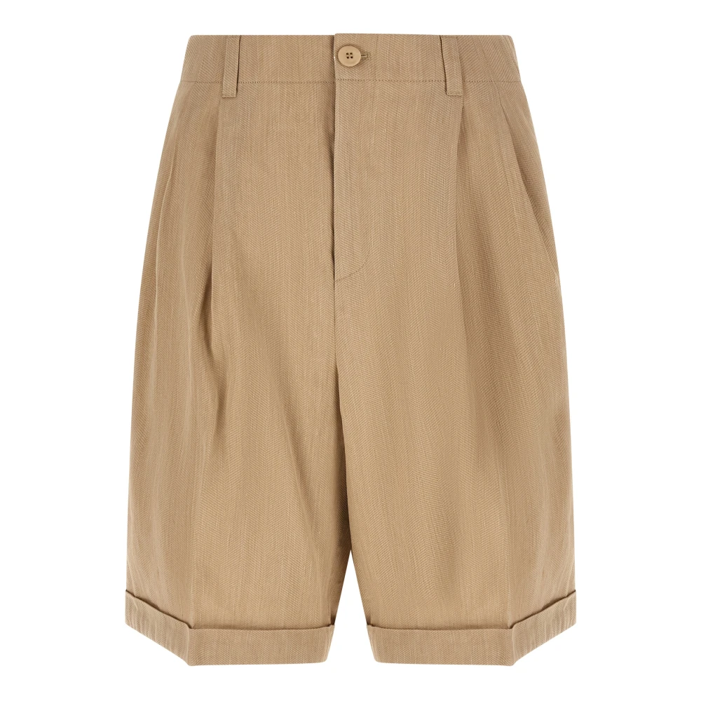 Jacquemus Men's Beige Casual Shorts, S, Le Short Pastro