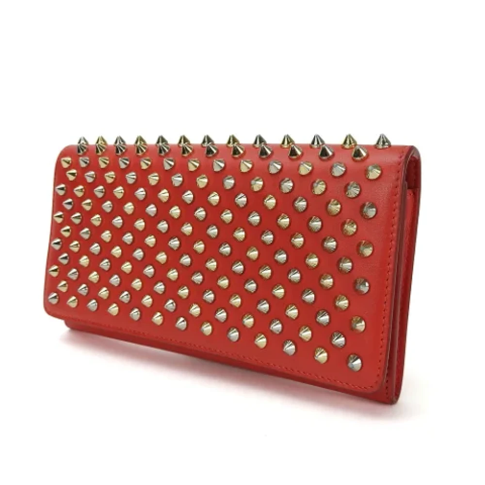 Christian Louboutin Pre-owned Leather wallets Red Dames