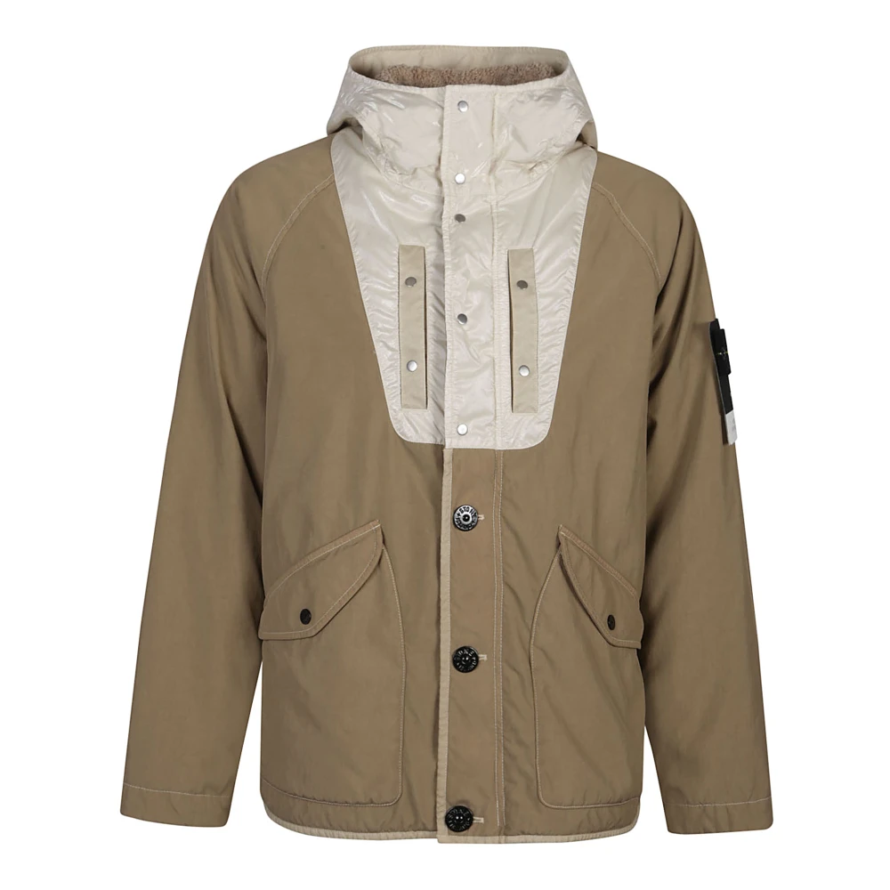 Stone Island Stijlvolle Jas voor Mannen Green Heren