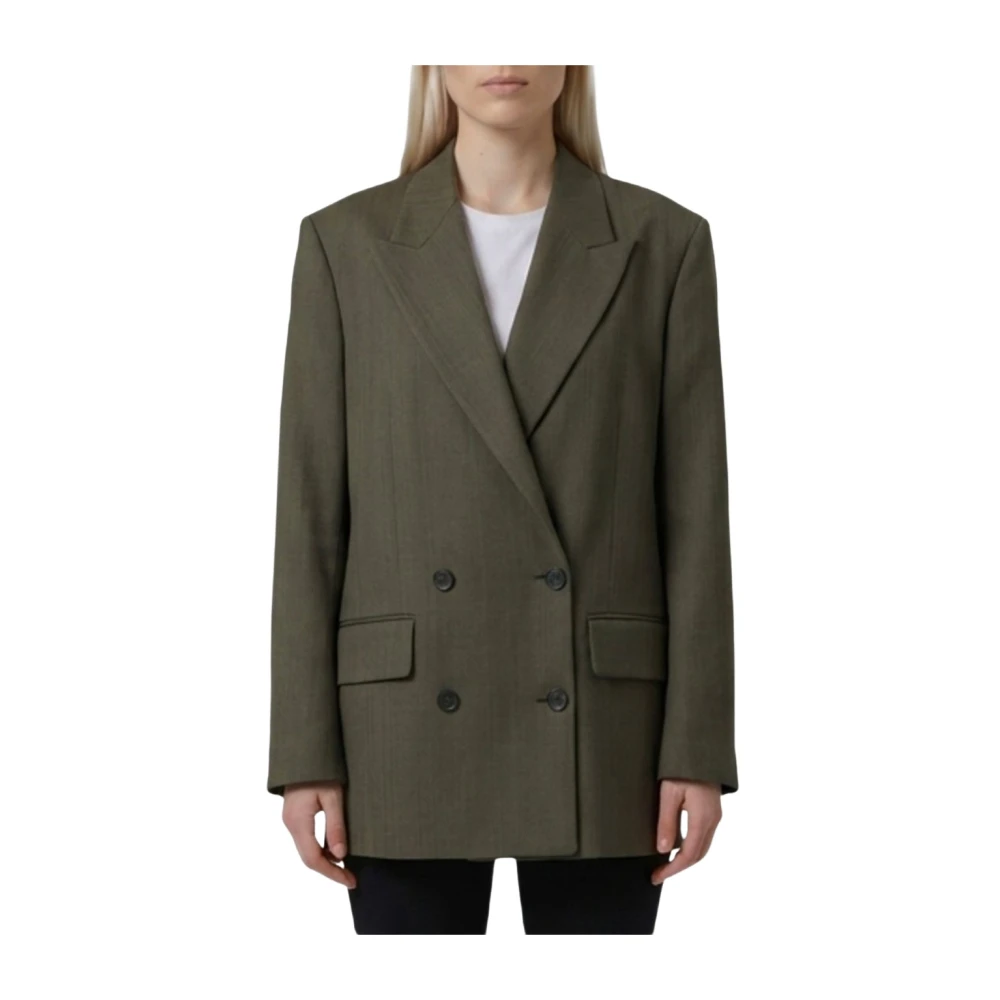 Golden Goose Jackets Brown - Female - Blazers - Green - Xs - Jackets