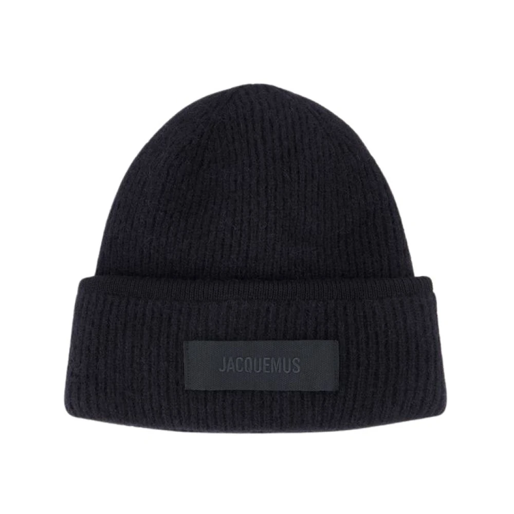 Jacquemus Zwart Wol Gros Grain Hoed Black Dames