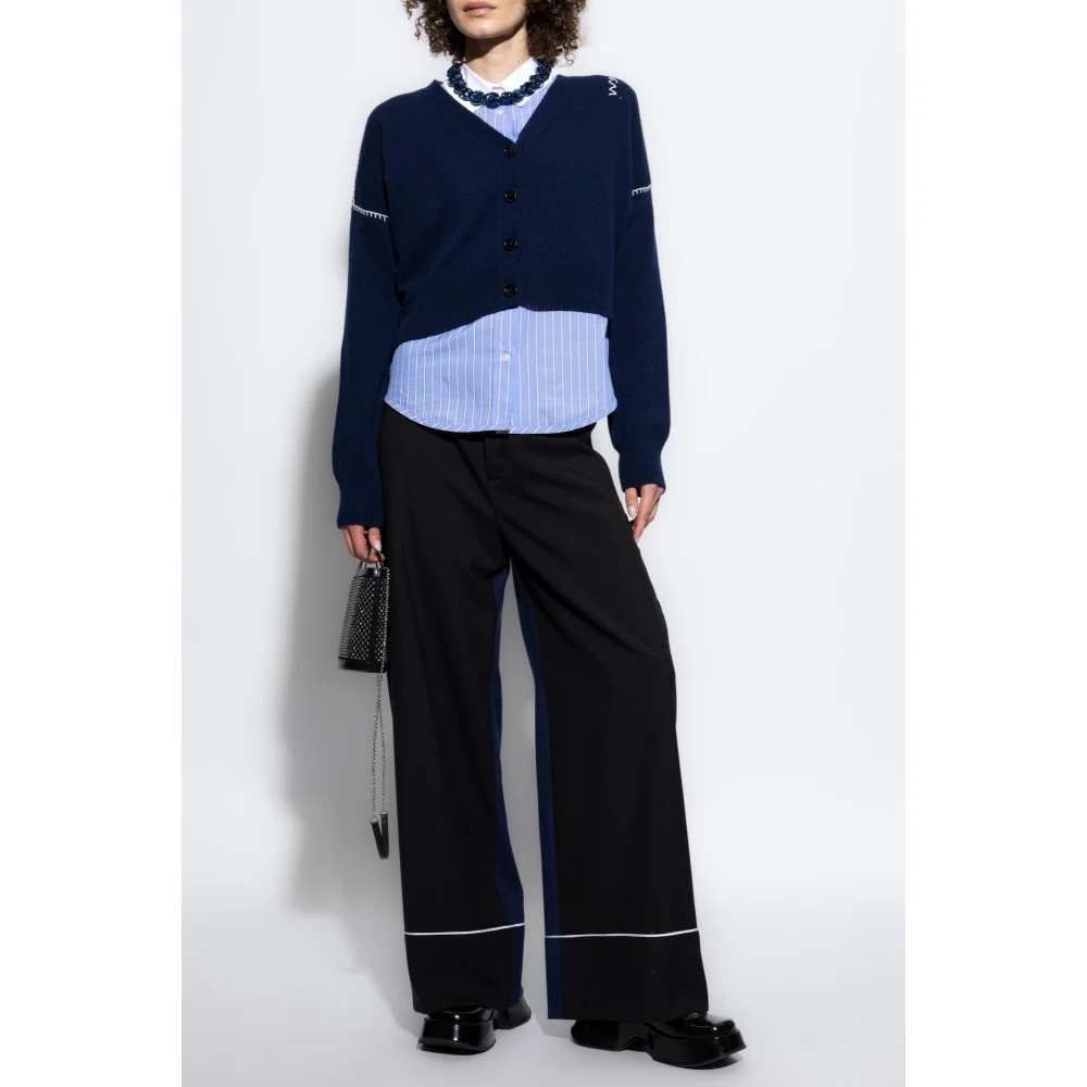 Marni Korte Vest Blue Dames