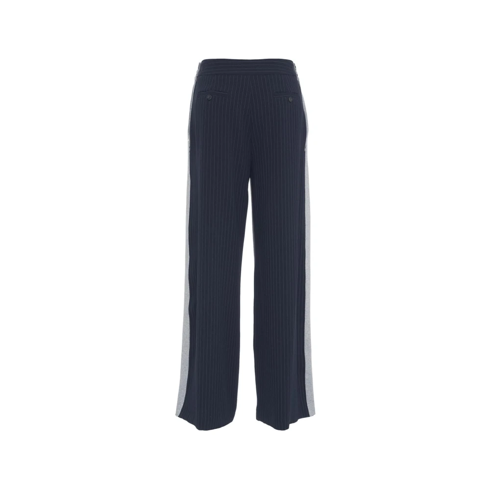 Ottod'Ame Grijze joggingbroek met krijtstrepen Gray Dames
