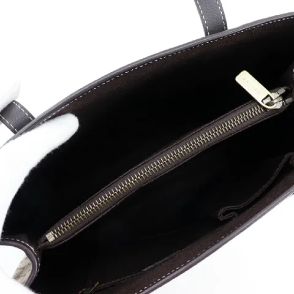 Celine Vintage Pre-owned Canvas handbags Brown Dames