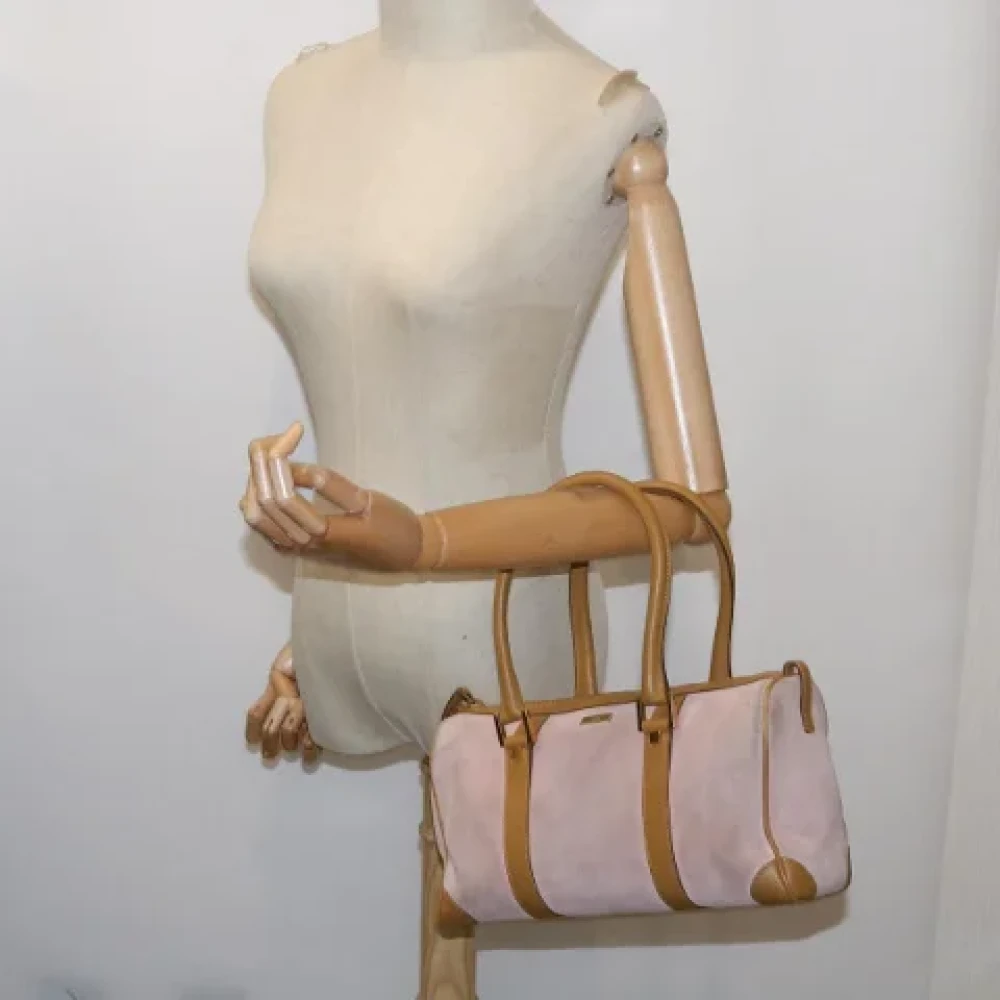 Gucci Vintage Pre-owned Suede handbags Pink Dames