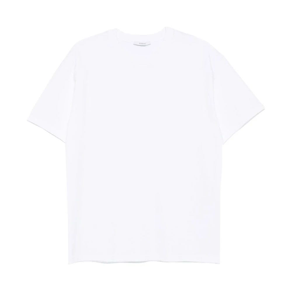 Givenchy Men's White T-Shirts, S, T-Shirt In Cotton With Stamp Print