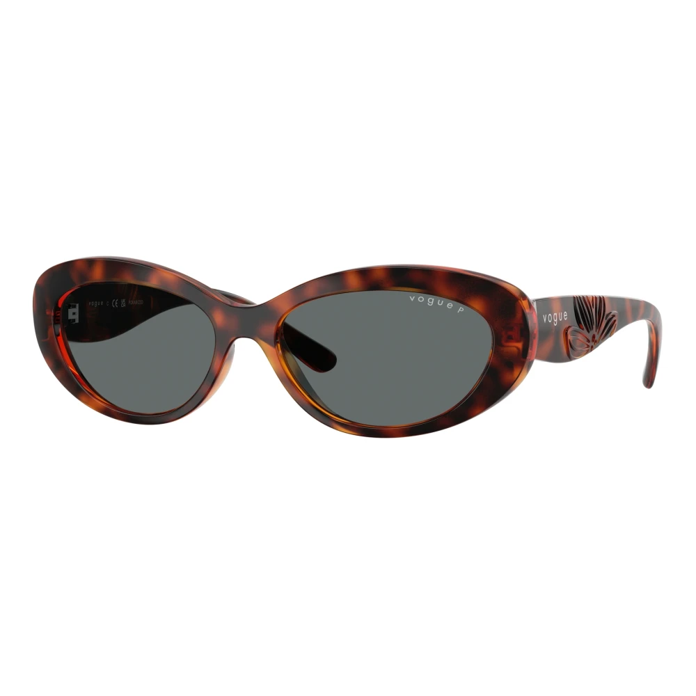 Vogue Women's Brown Stylish Sunglasses In Black - Sunglasses - 55 Mm - Accessories