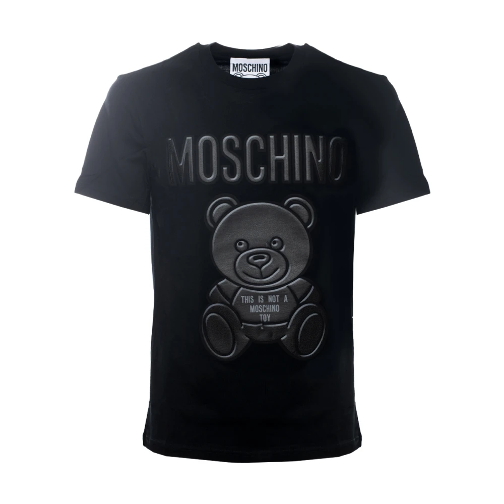Moschino Zwarte Teddybeer T-Shirt Black Heren