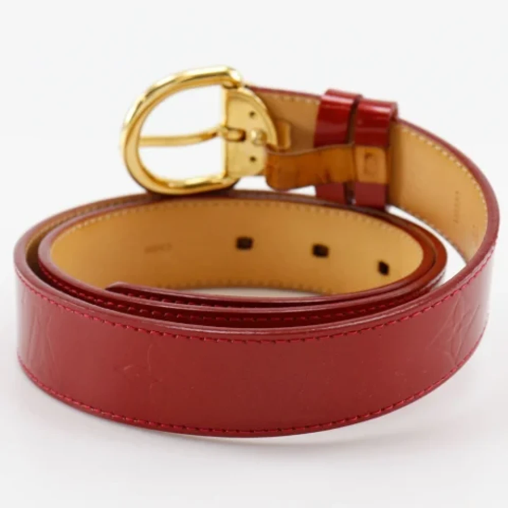 Louis Vuitton Vintage Pre-owned Fabric belts Red Dames