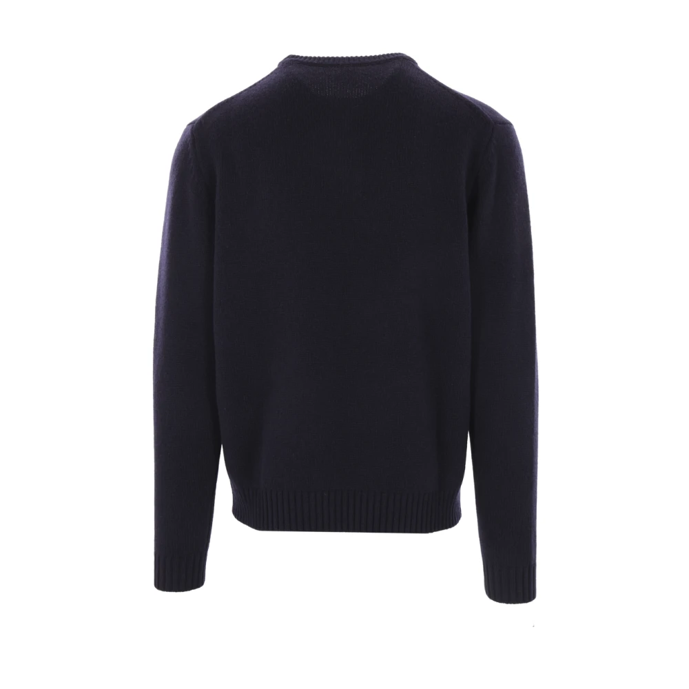 Aspesi Blauwe Gebreide Trui Blue Heren