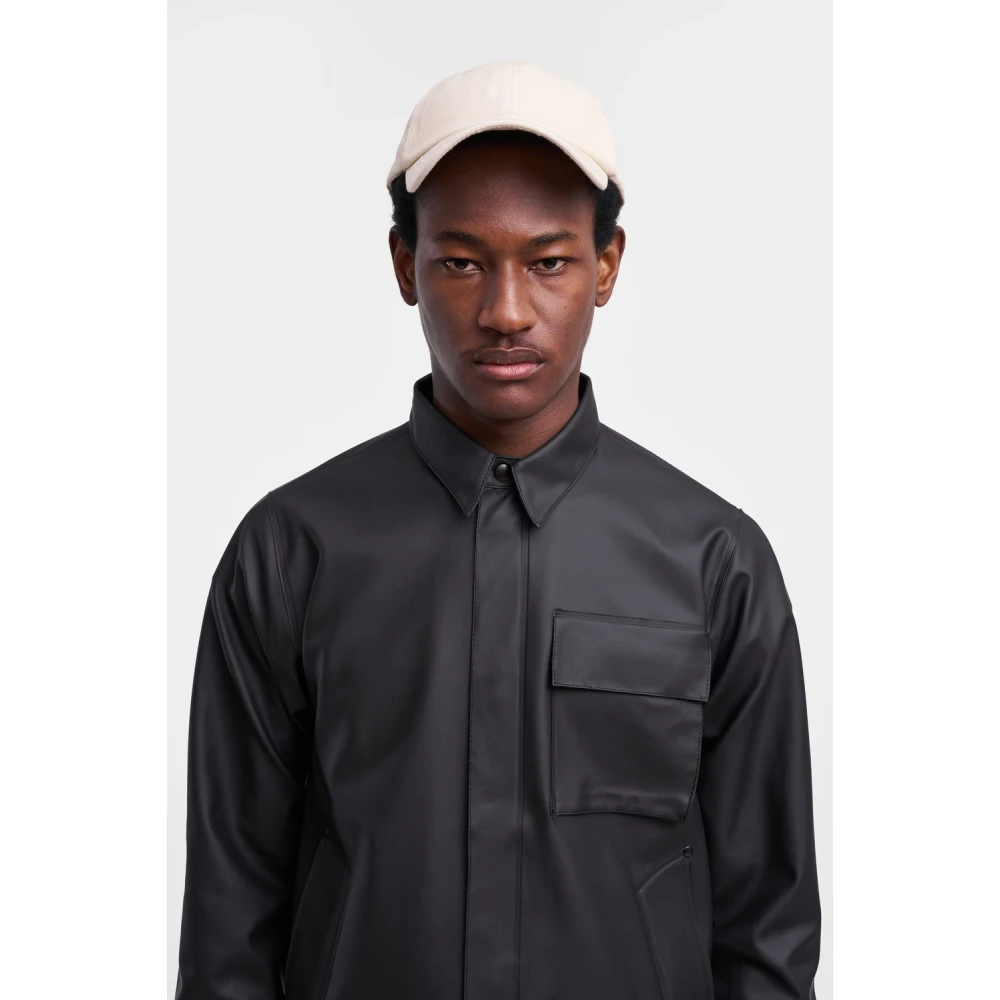 Stutterheim Waterdicht Overshirt voor Mannen Black Heren