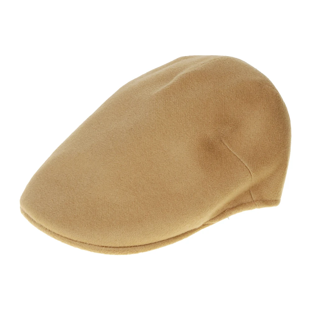 Borsalino Platte Goosebill Hoed met Gestikte Klep Beige Heren