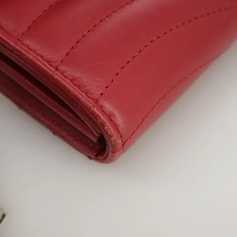Louis Vuitton Vintage Pre-owned Leather wallets Red Dames