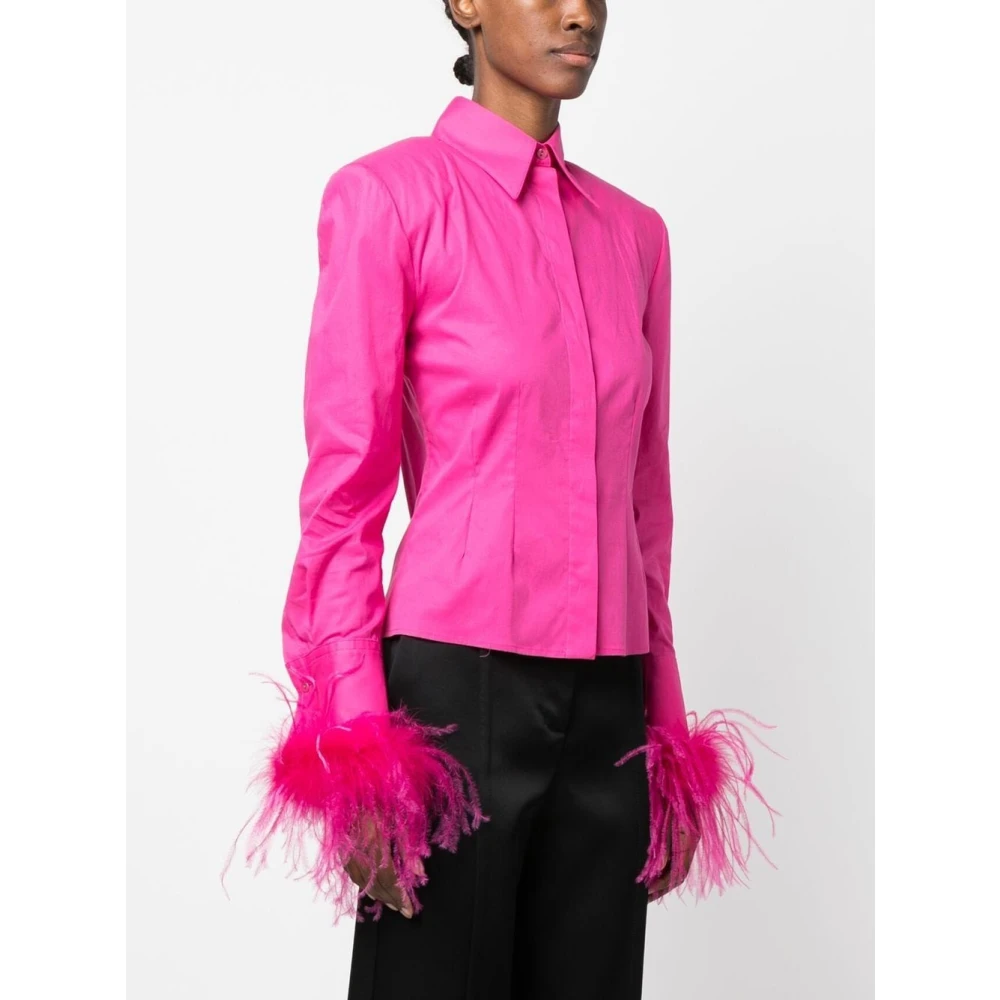 Giuseppe Di Morabito Fuchsia Katoen Elastaan Shirt Pink Dames