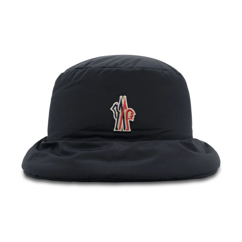 Moncler Branded Bucket Hat in zwart Black Unisex