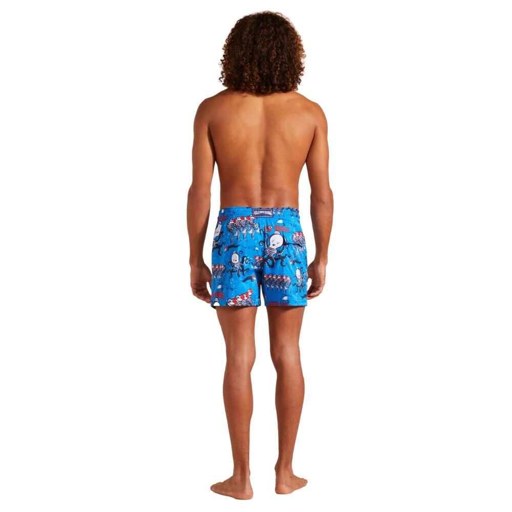 Vilebrequin Rode Stretch Zwemshorts voor Heren Blue Heren