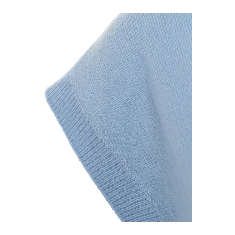 MVM Blauwe Cashmere V-Hals Gebreide Kleding Blue Dames