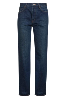 Indigo Wash Straight Leg Jeans