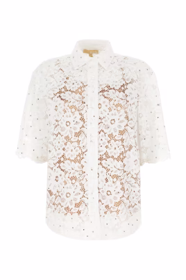 chemise-en-dentelle-florale-a-cordons-et-clous