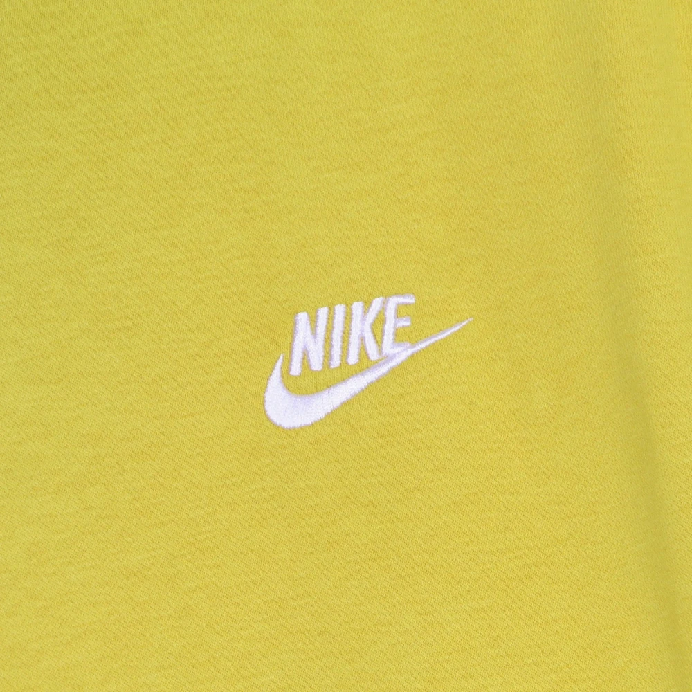 Nike Club Hoodie Pullover Basketball Yellow Heren