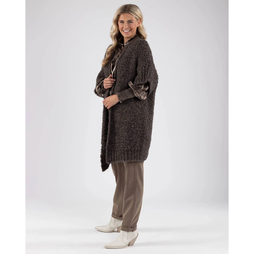 Nukus Bess Cardigan Vest Brown Dames