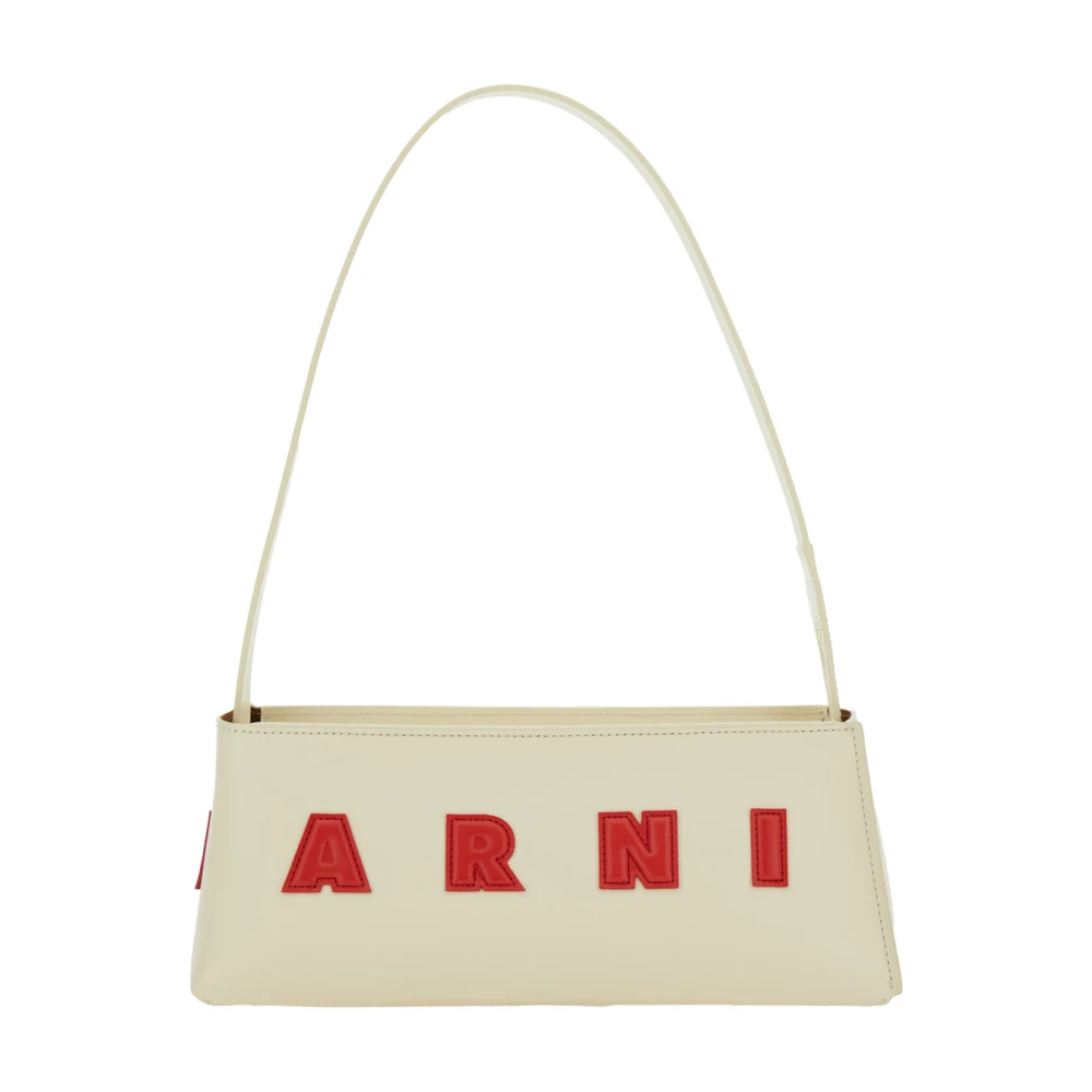 Marni Women's White Shoulder Bags, One Size, Museo Baguette Handbag