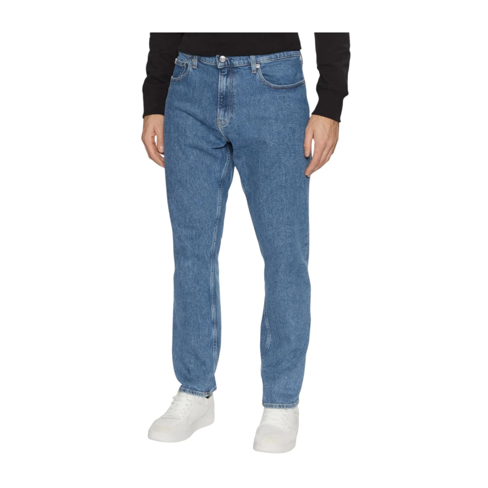 Calvin Klein Slim Straight Jeans Blue Heren