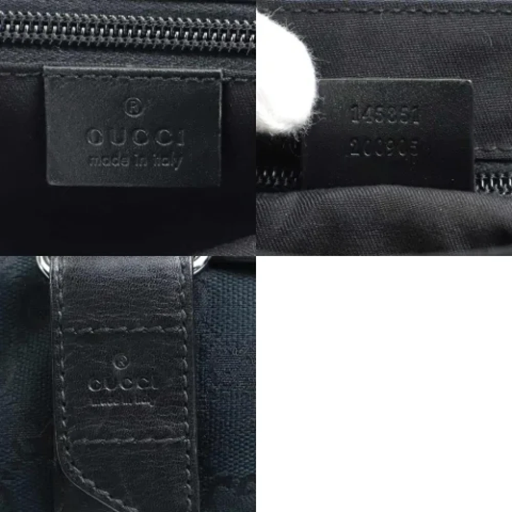 Gucci Vintage Pre-owned Canvas crossbody-bags Black Dames