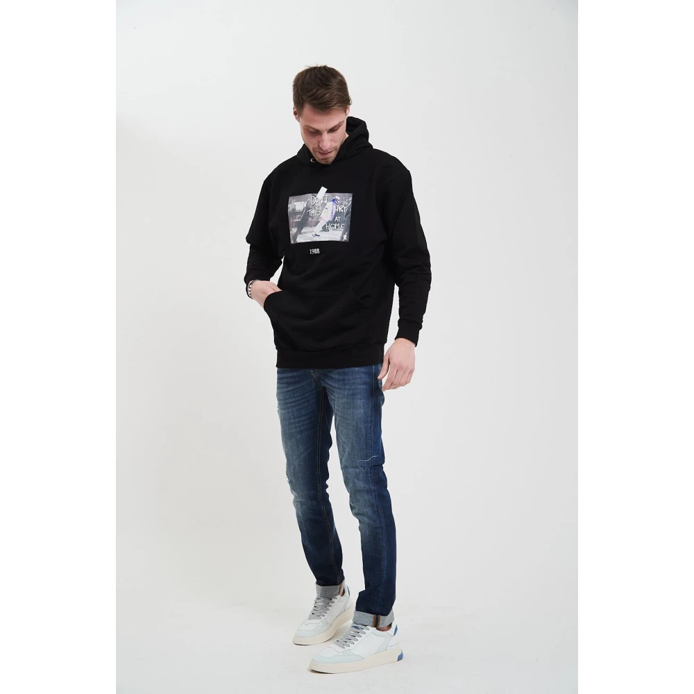 Throwback Klassieke Sweatshirt Black Heren