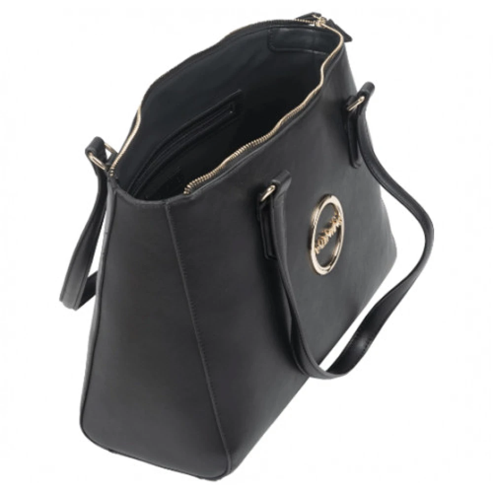 Valentino by Mario Valentino Zwarte Crossbody Tas met Kettingband Black Dames