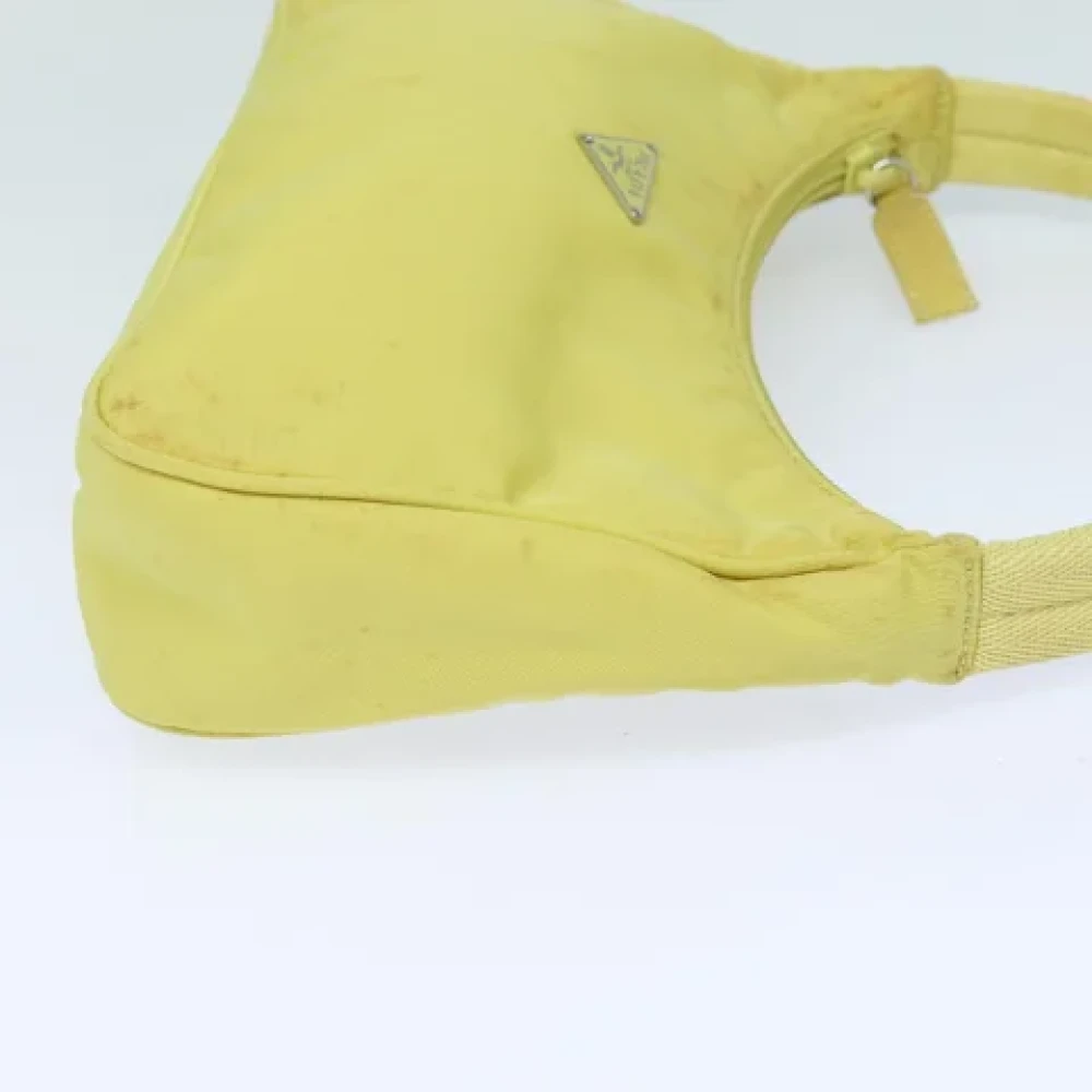 Prada Vintage Pre-owned Nylon pouches Yellow Dames