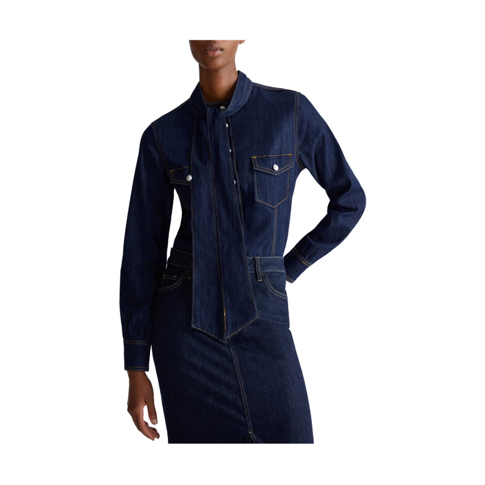 Liu Jo Blauwe Damesoverhemd Slim Fit Blue Dames