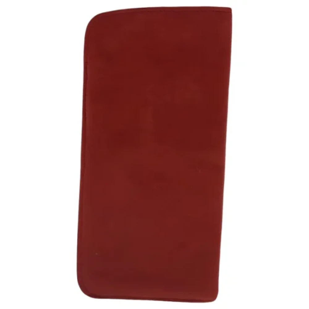 Chanel Vintage Pre-owned Leather pouches Red Dames