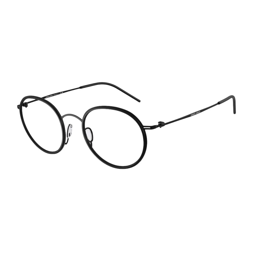 Giorgio Armani , Glasses, Male, Black, 47 Mm, Round Optical Frame