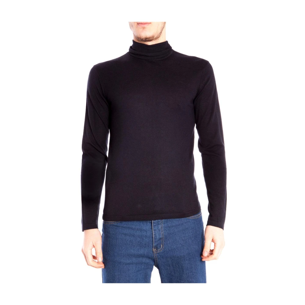 Armani Jeans Men's Blue Turtlenecks, 2XL, Stylish Jumper Pullover For
