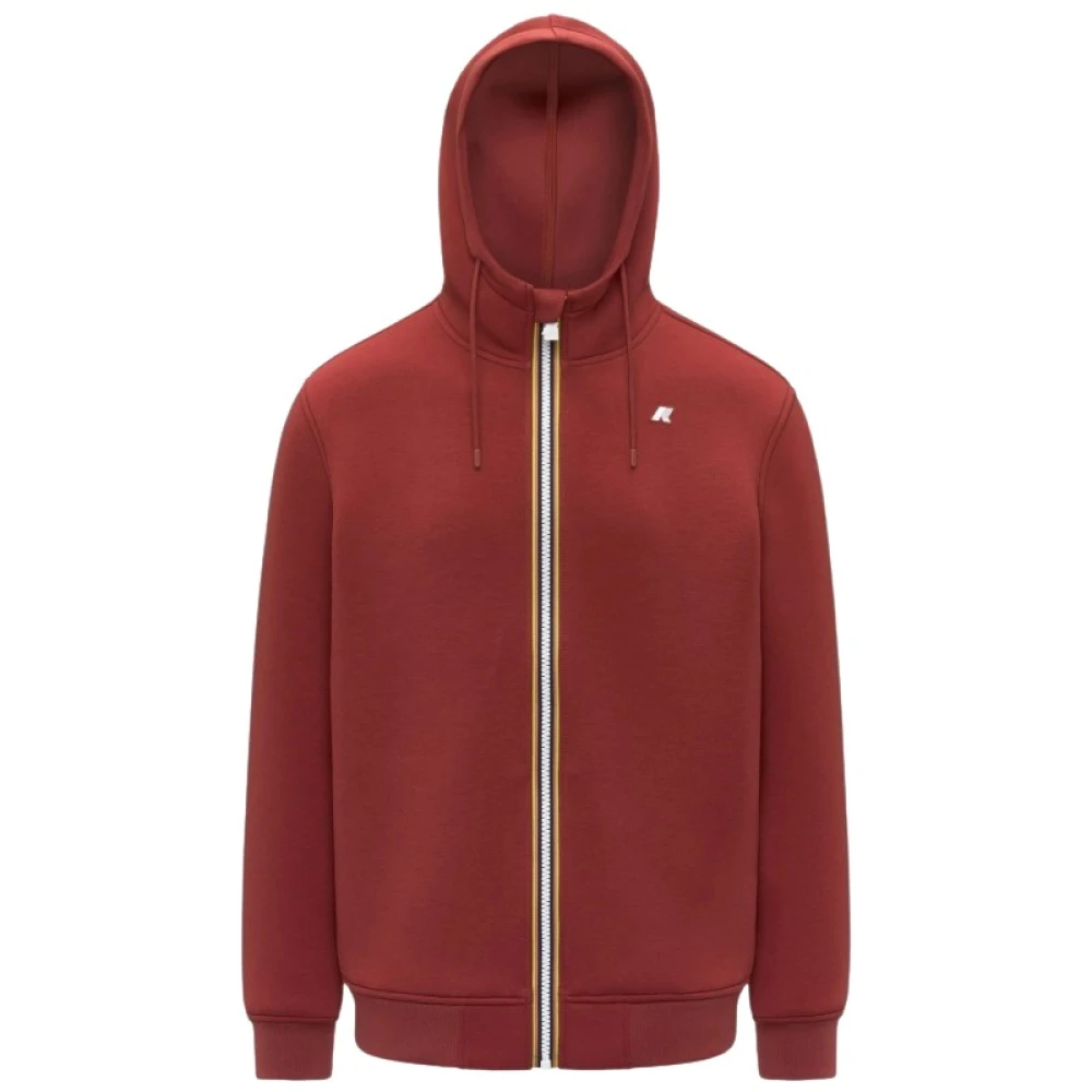 K-Way Uomo Rosso - Rainer Spacer Fleece - Sweatshirts & Hoodies - S