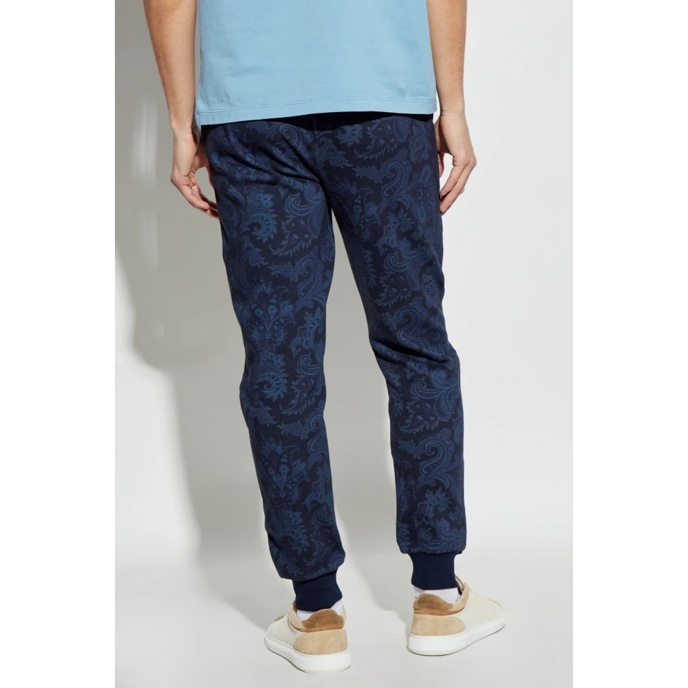 ETRO Sweatpants Blue Heren
