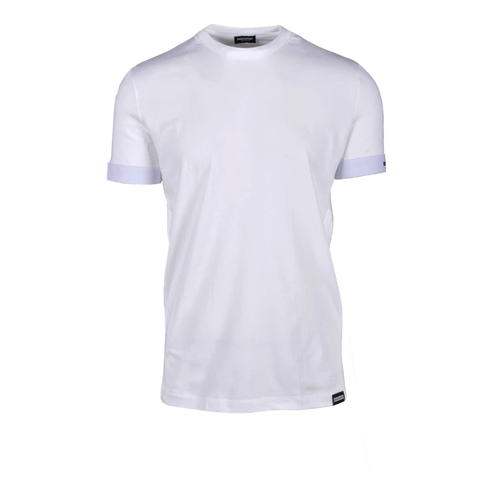 Dsquared2 Katoen Elastaan Ondergoed T-shirt White Heren