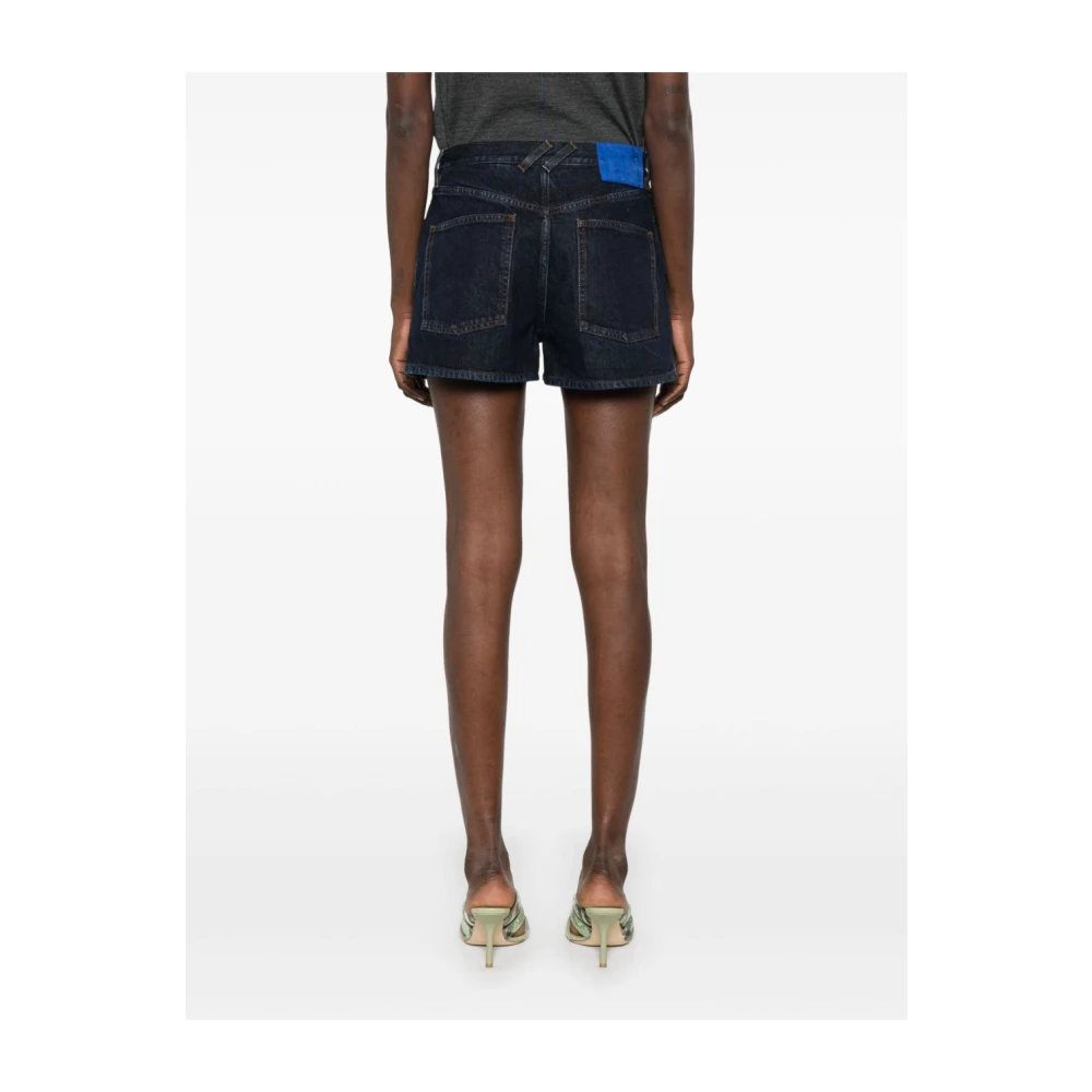 Burberry Blauwe Denim Pro Shorts Blue Dames