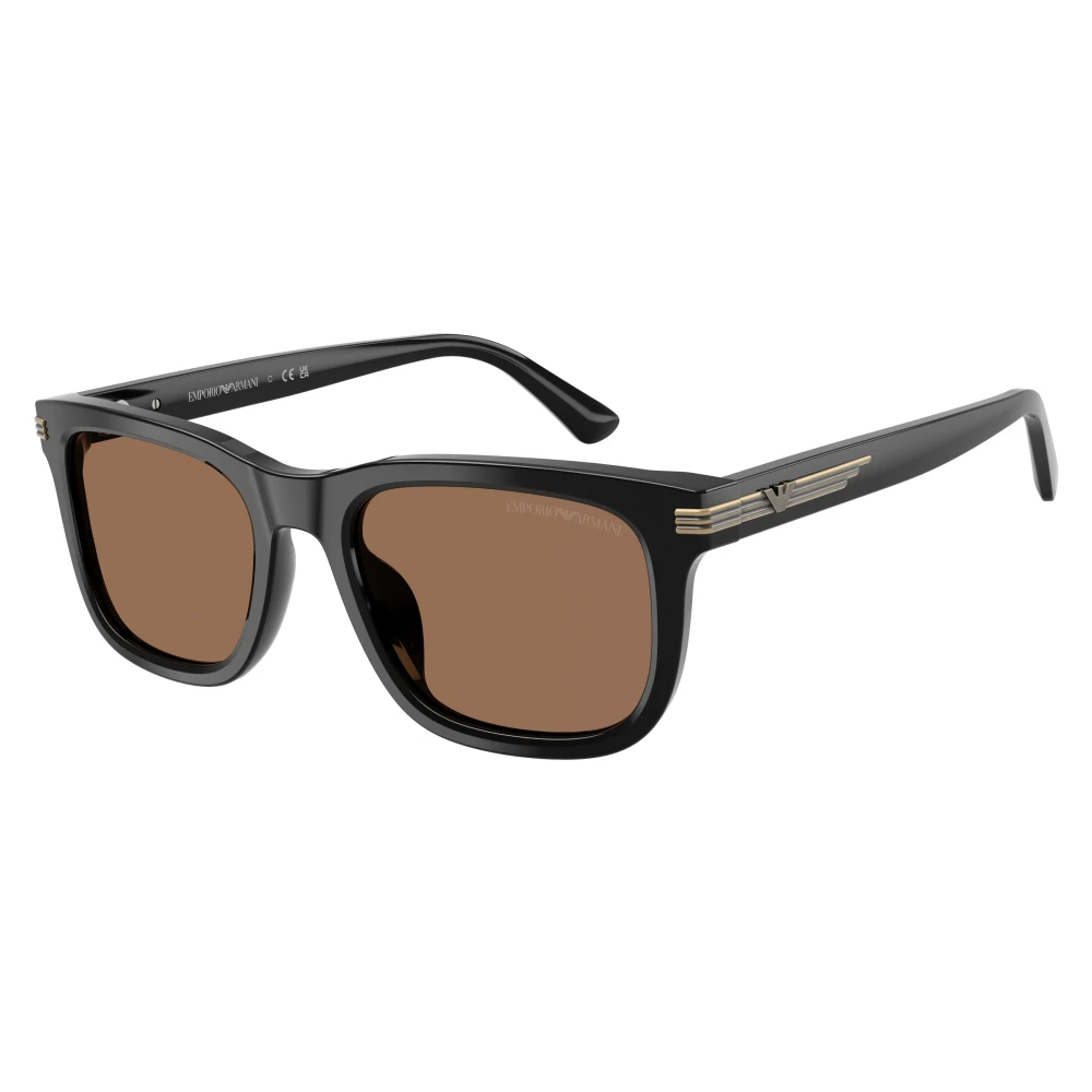 Emporio Armani Black/Brown Ea4282u 501773 Man Sunglasses Acetate Geometric Normal - Image 2