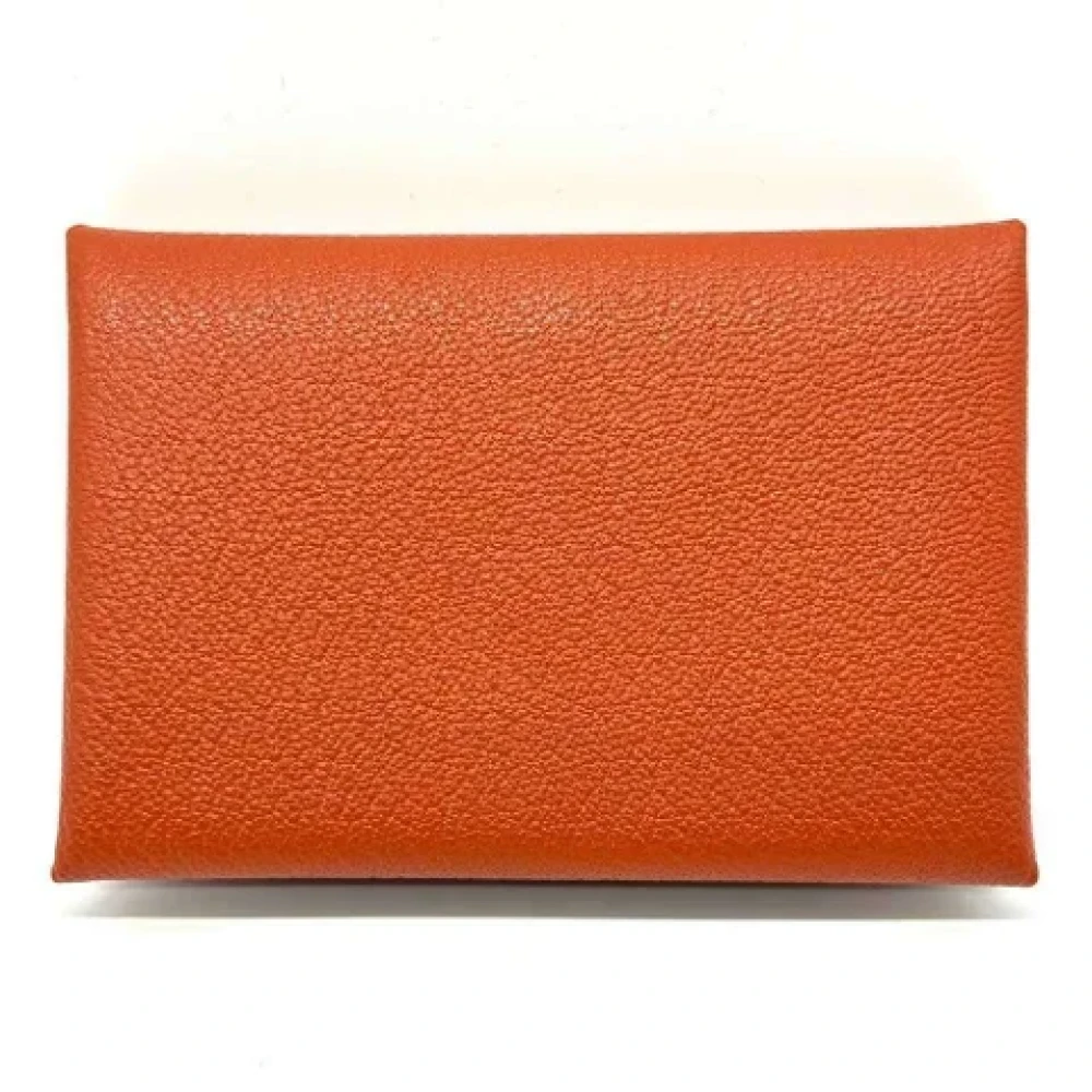 Hermès Vintage Pre-owned Leather wallets Brown Dames