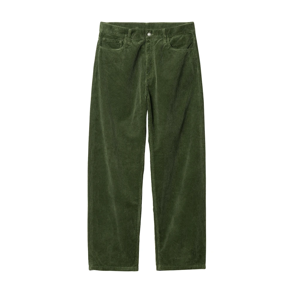 Carhartt WIP Coventry Velvet Broek Misty Grey Green Heren