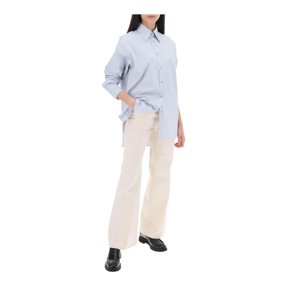 closed Wide Trousers Beige Dames