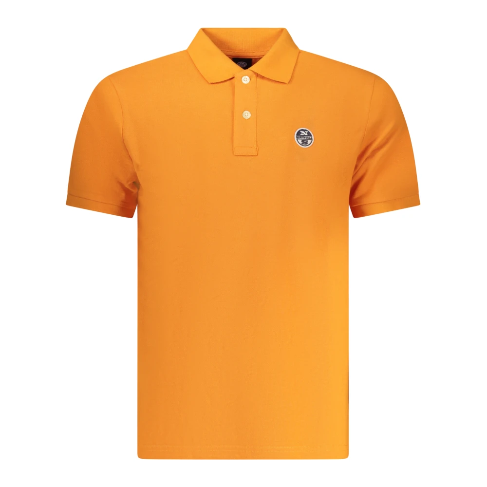 North Sails Mannelijk Oranje Tops Heren, L, Polo Shirts