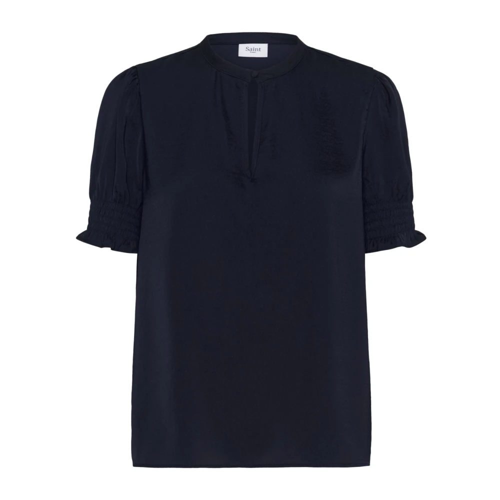 Saint Tropez Women's Blue Blouses, Xs, Nunnisz Shirt