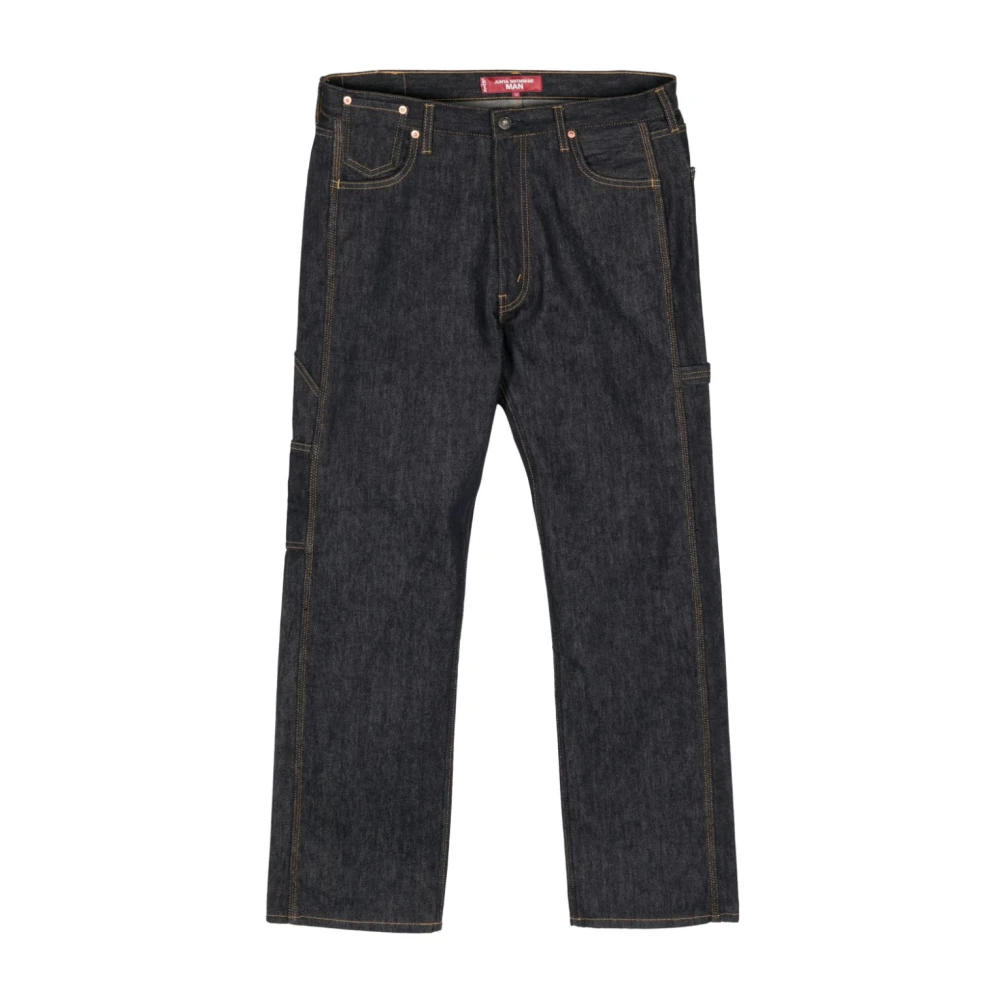 Junya Watanabe Carpenter Jeans met Unieke Details Blue Heren