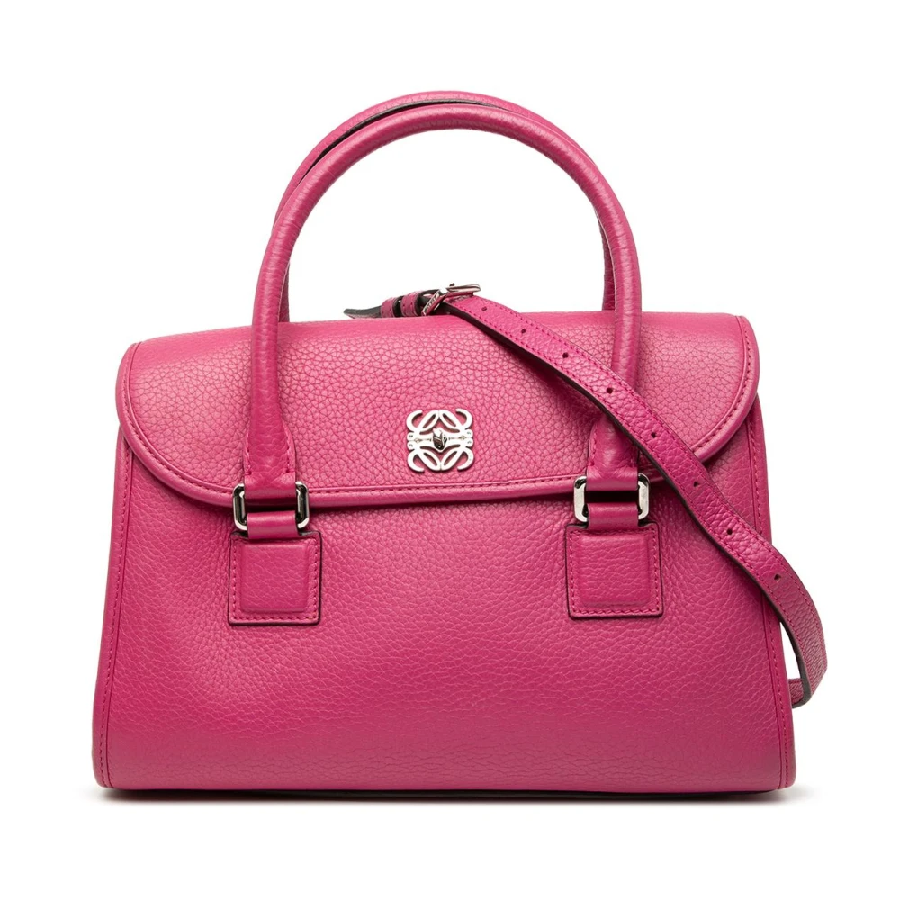 Loewe Pre-Owned Women's Pink Pre-Owned Structured Leather Handbag