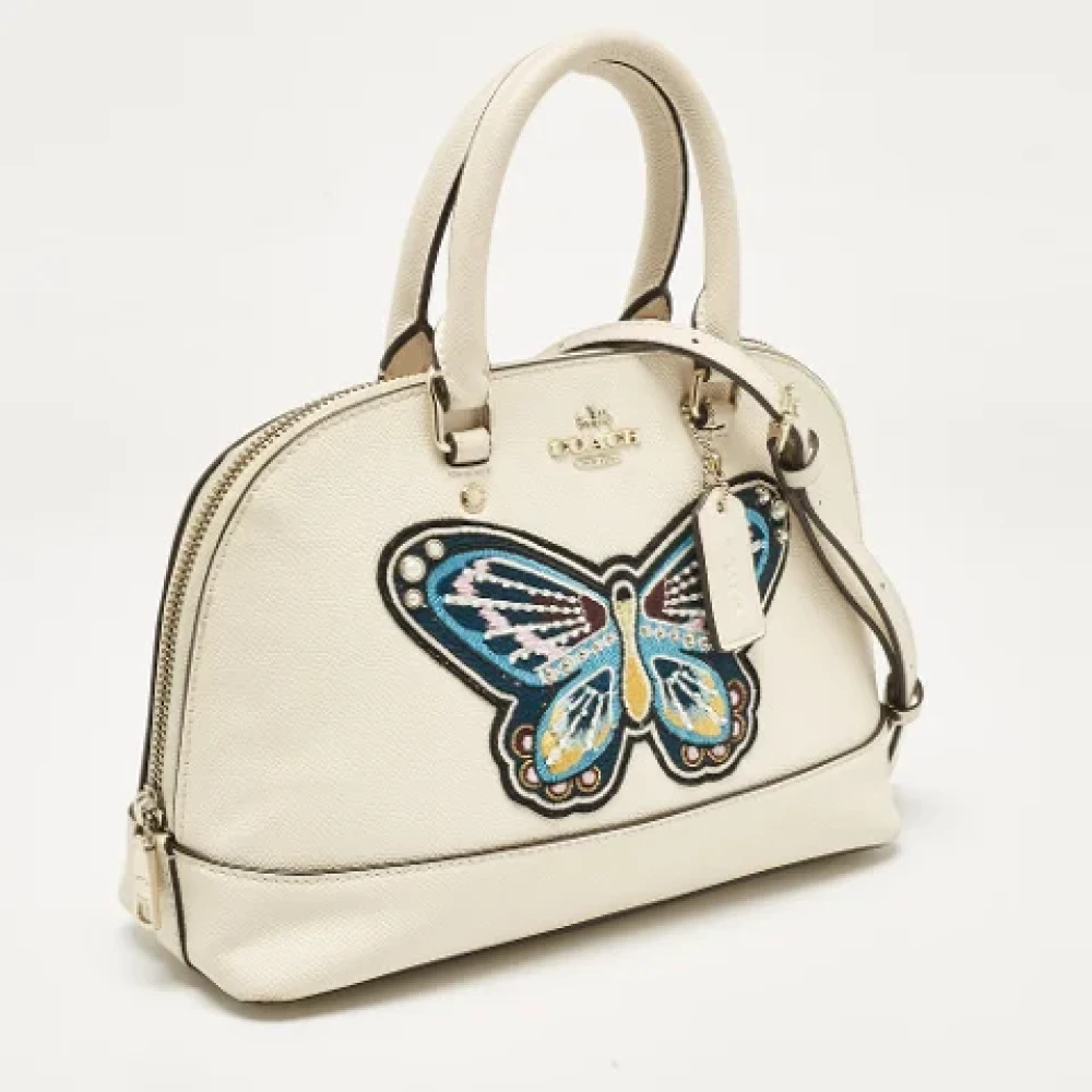 Coach Pre-owned Leather handbags Beige Dames